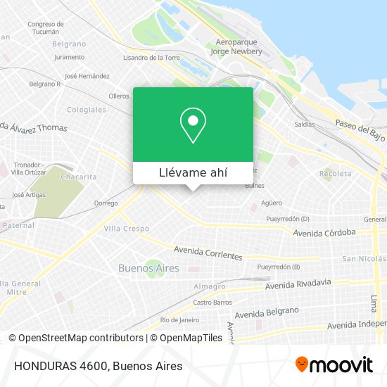 Mapa de HONDURAS 4600