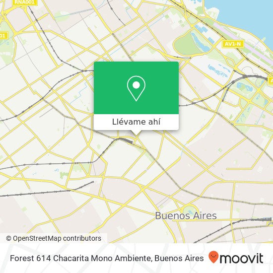 Mapa de Forest 614   Chacarita   Mono Ambiente