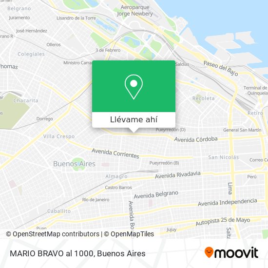 Mapa de MARIO BRAVO al 1000
