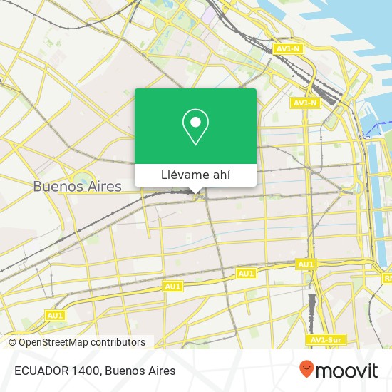 Mapa de ECUADOR 1400