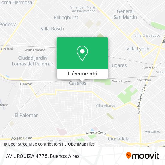 Mapa de AV  URQUIZA 4775