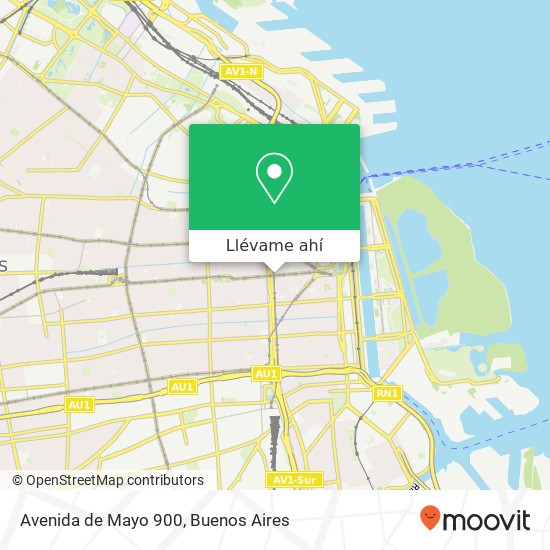 Mapa de Avenida de Mayo 900