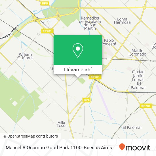Mapa de Manuel A Ocampo  Good Park 1100