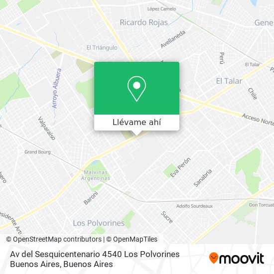 Mapa de Av  del Sesquicentenario 4540  Los Polvorines  Buenos Aires