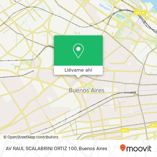 Mapa de AV RAUL SCALABRINI ORTIZ 100