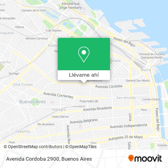 Mapa de Avenida Cordoba 2900