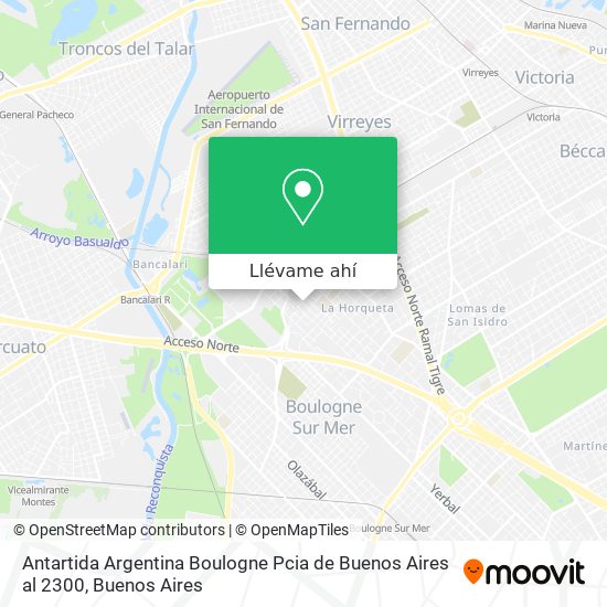 Mapa de Antartida Argentina   Boulogne  Pcia de Buenos Aires al 2300