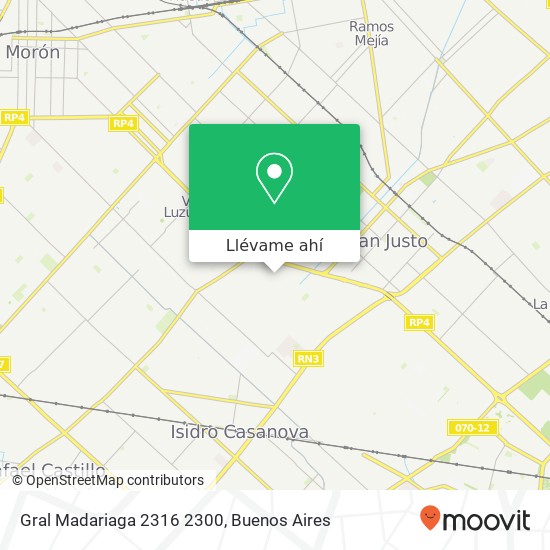 Mapa de Gral  Madariaga 2316 2300