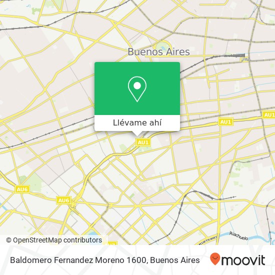 Mapa de Baldomero Fernandez Moreno 1600