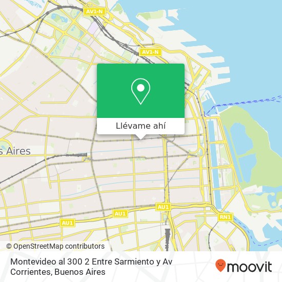 Mapa de Montevideo al 300 2 Entre Sarmiento y Av  Corrientes