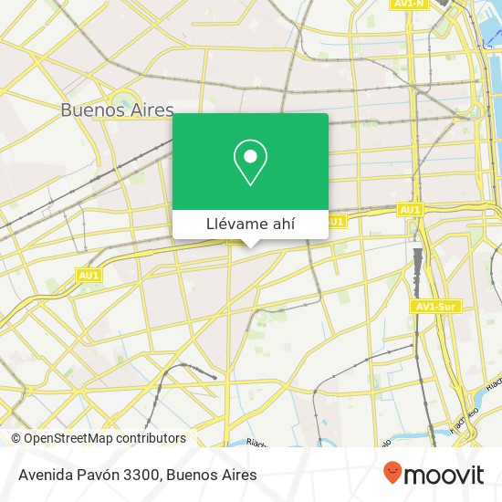 Mapa de Avenida Pavón 3300
