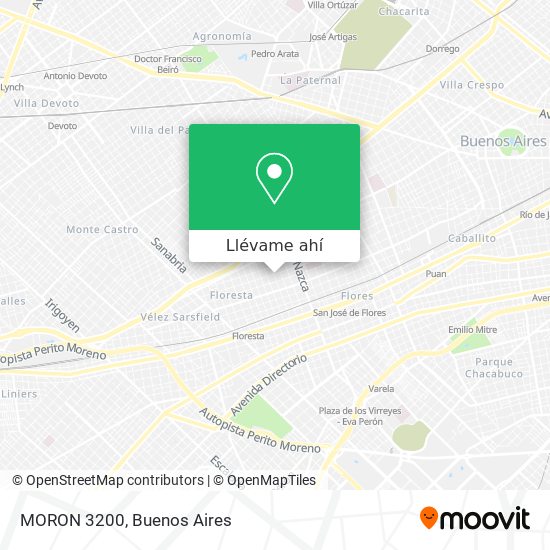 Mapa de MORON 3200