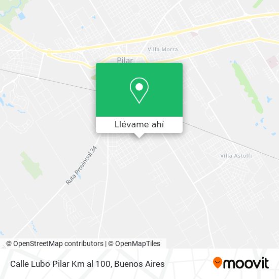 Mapa de Calle Lubo Pilar Km al 100