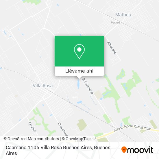 Mapa de Caamaño 1106 Villa Rosa  Buenos Aires