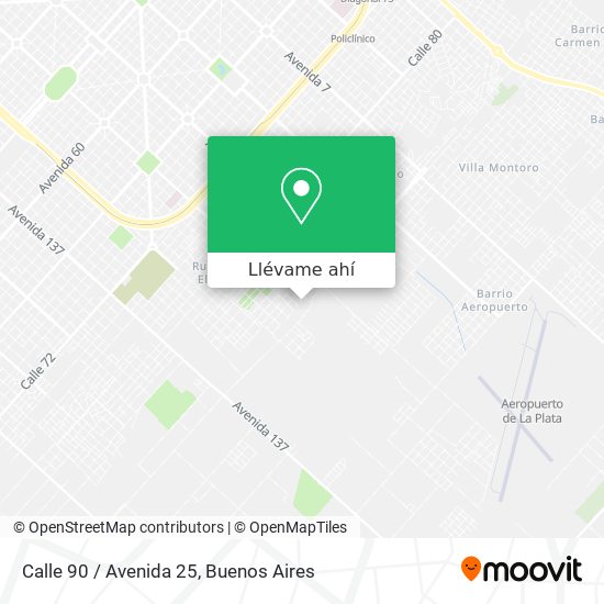 Mapa de Calle 90 / Avenida 25