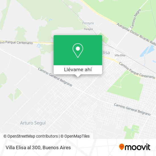 Mapa de Villa Elisa al 300