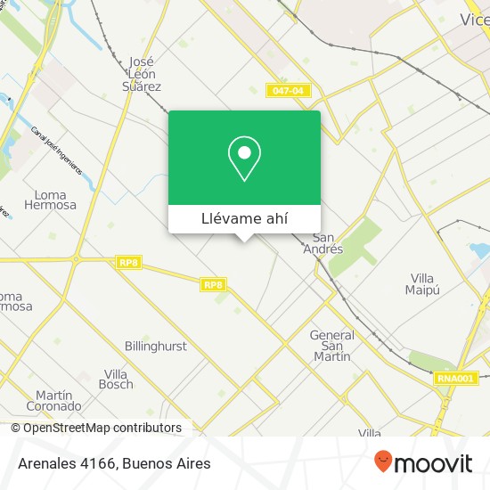 Mapa de Arenales 4166