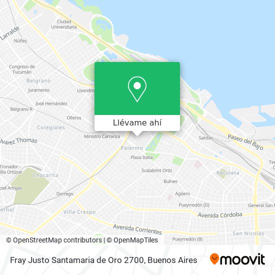 Mapa de Fray Justo Santamaria de Oro 2700