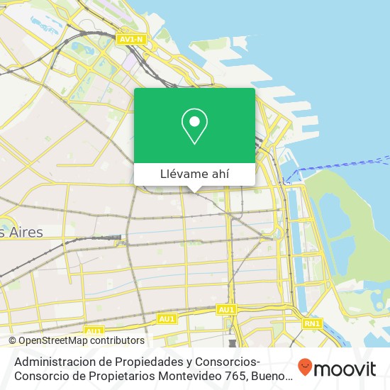 Mapa de Administracion de Propiedades y Consorcios-Consorcio de Propietarios Montevideo 765