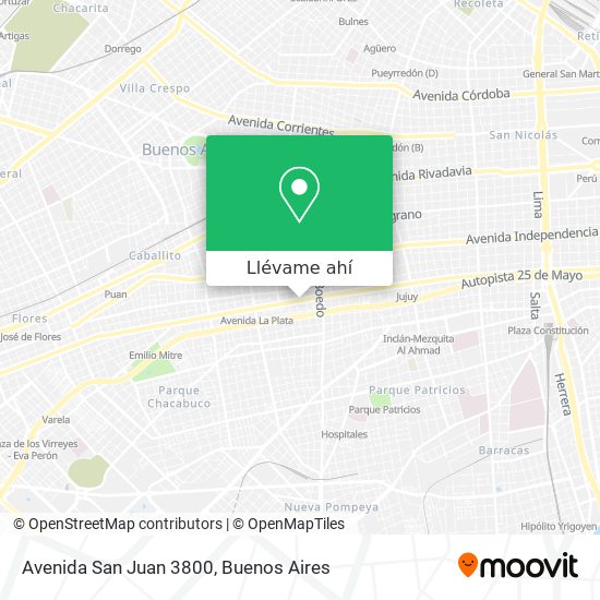 Mapa de Avenida San Juan 3800