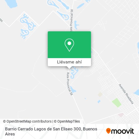 Mapa de Barrio Cerrado Lagos de San Eliseo 300