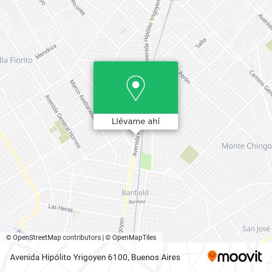 Mapa de Avenida Hipólito Yrigoyen 6100