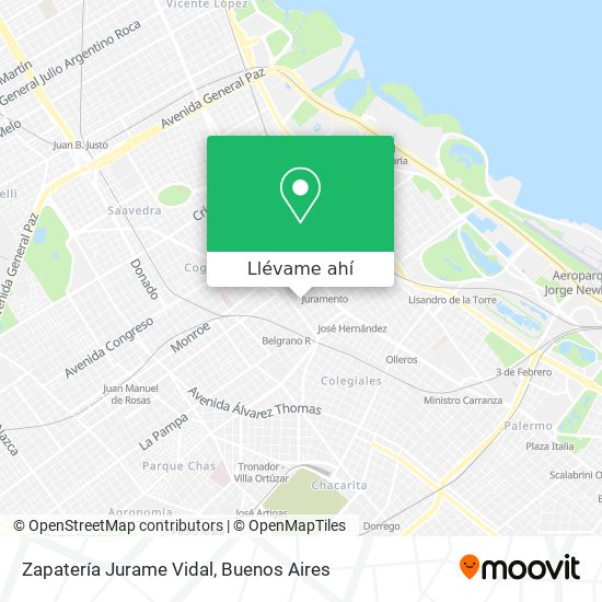 Mapa de Zapatería Jurame Vidal