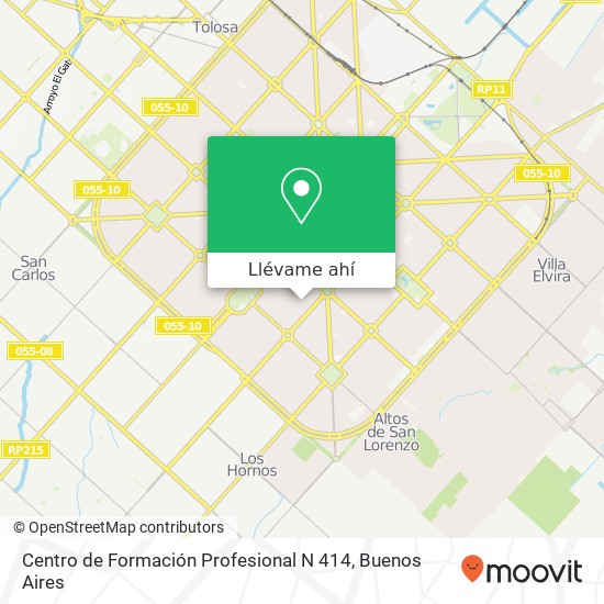 Mapa de Centro de Formación Profesional N 414