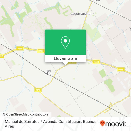 Mapa de Manuel de Sarratea / Avenida Constitución