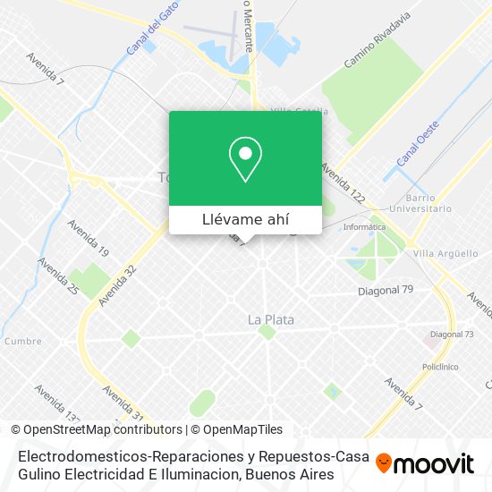 Mapa de Electrodomesticos-Reparaciones y Repuestos-Casa Gulino Electricidad E Iluminacion