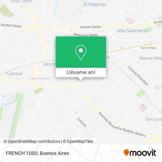 Mapa de FRENCH 1000