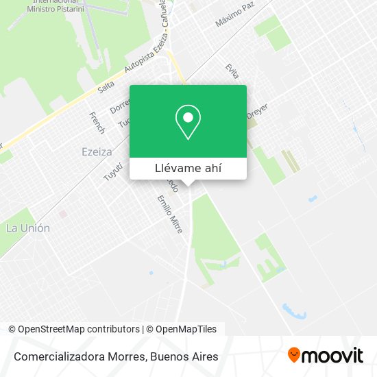 Mapa de Comercializadora Morres