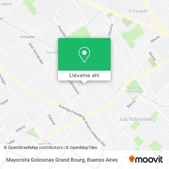 Mapa de Mayorista Golosinas Grand Bourg