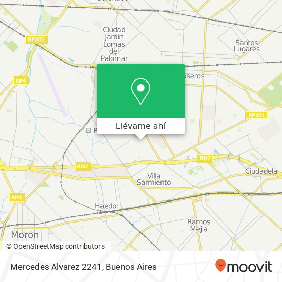 Mapa de Mercedes Alvarez 2241