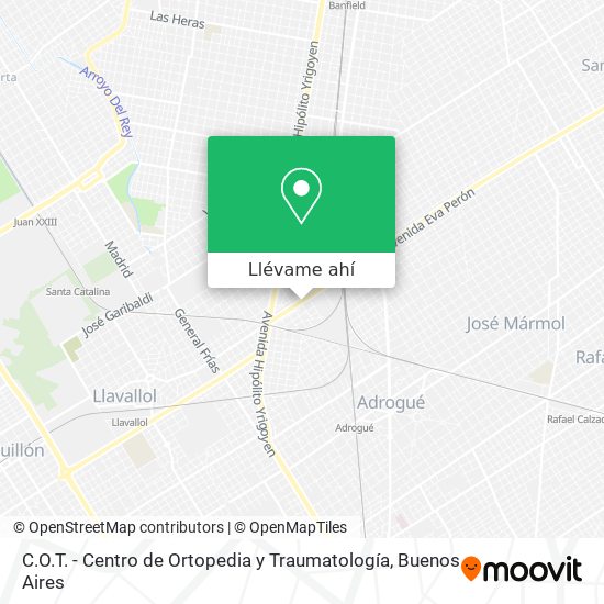 Mapa de C.O.T. - Centro de Ortopedia y Traumatología