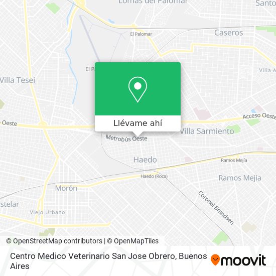 Mapa de Centro Medico Veterinario San Jose Obrero