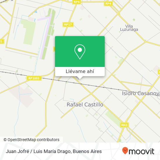 Mapa de Juan Jofré / Luis María Drago