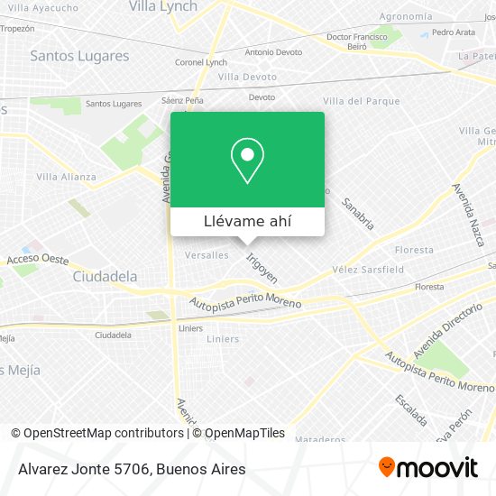 Mapa de Alvarez Jonte 5706