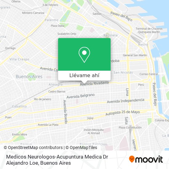 Mapa de Medicos Neurologos-Acupuntura Medica Dr Alejandro Loe