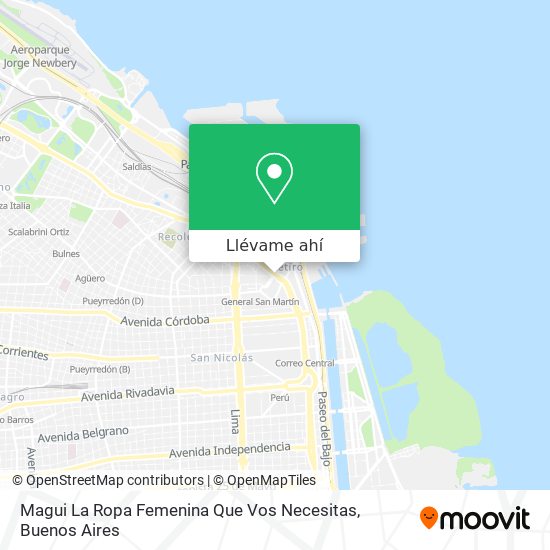 Mapa de Magui La Ropa Femenina Que Vos Necesitas