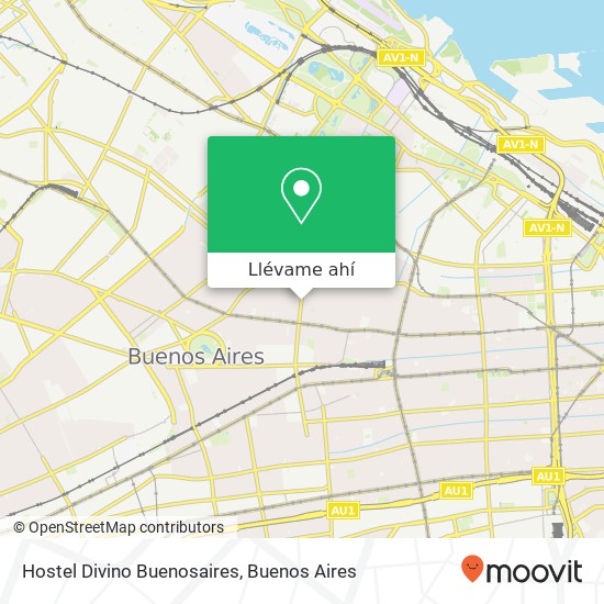 Mapa de Hostel Divino Buenosaires