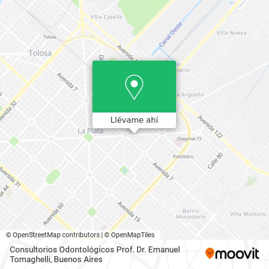 Mapa de Consultorios Odontológicos Prof. Dr. Emanuel Tomaghelli