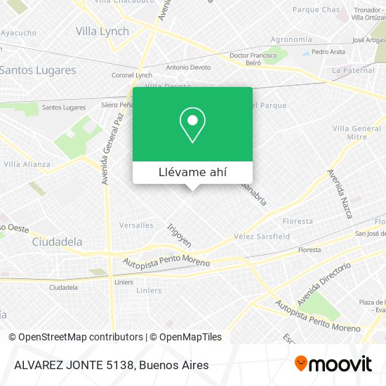 Mapa de ALVAREZ JONTE 5138