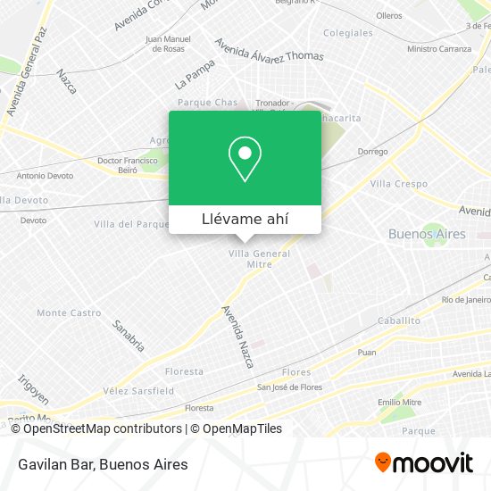 Mapa de Gavilan Bar