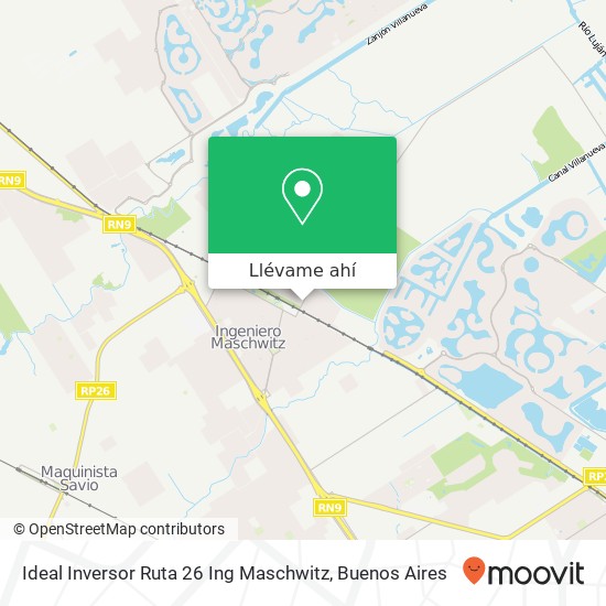 Mapa de Ideal Inversor   Ruta 26 Ing  Maschwitz