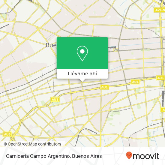 Mapa de Carnicería Campo Argentino