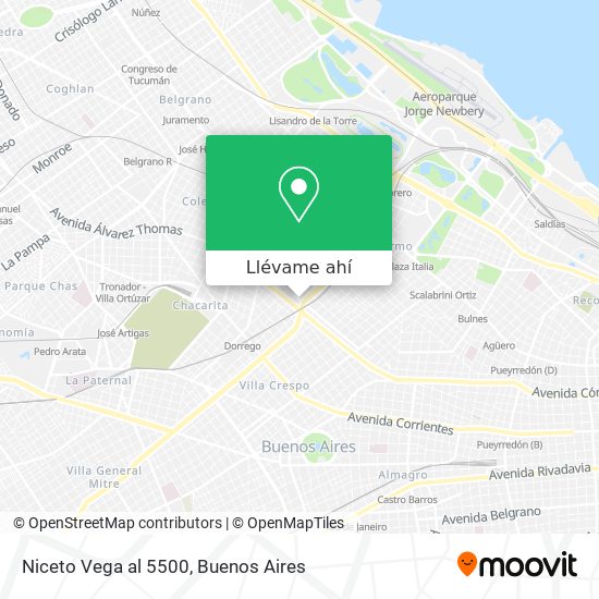 Mapa de Niceto Vega  al 5500