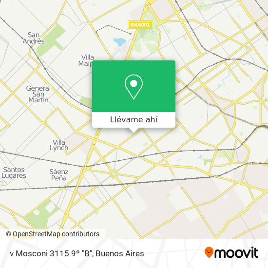 Mapa de v  Mosconi 3115  9º "B"