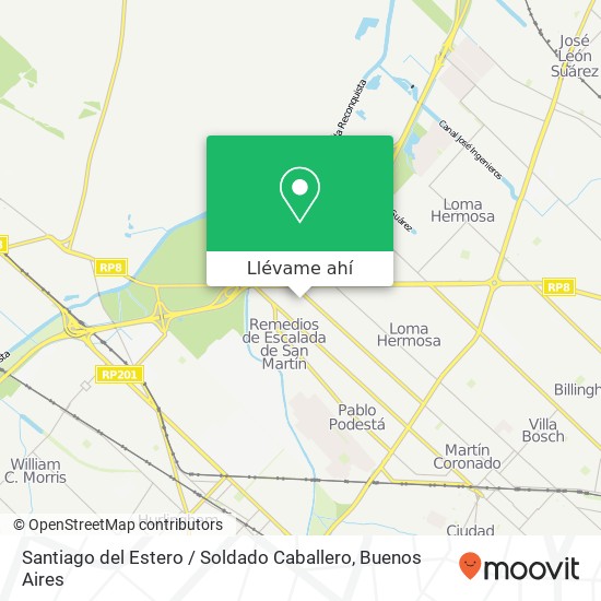 Mapa de Santiago del Estero / Soldado Caballero