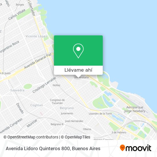 Mapa de Avenida Lidoro Quinteros 800